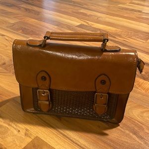 Altar’d State Brown Wicker Crossbody Purse